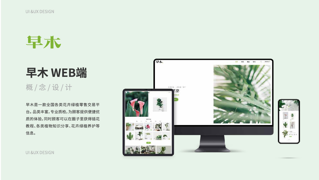 早木品牌web端界面設計圖0