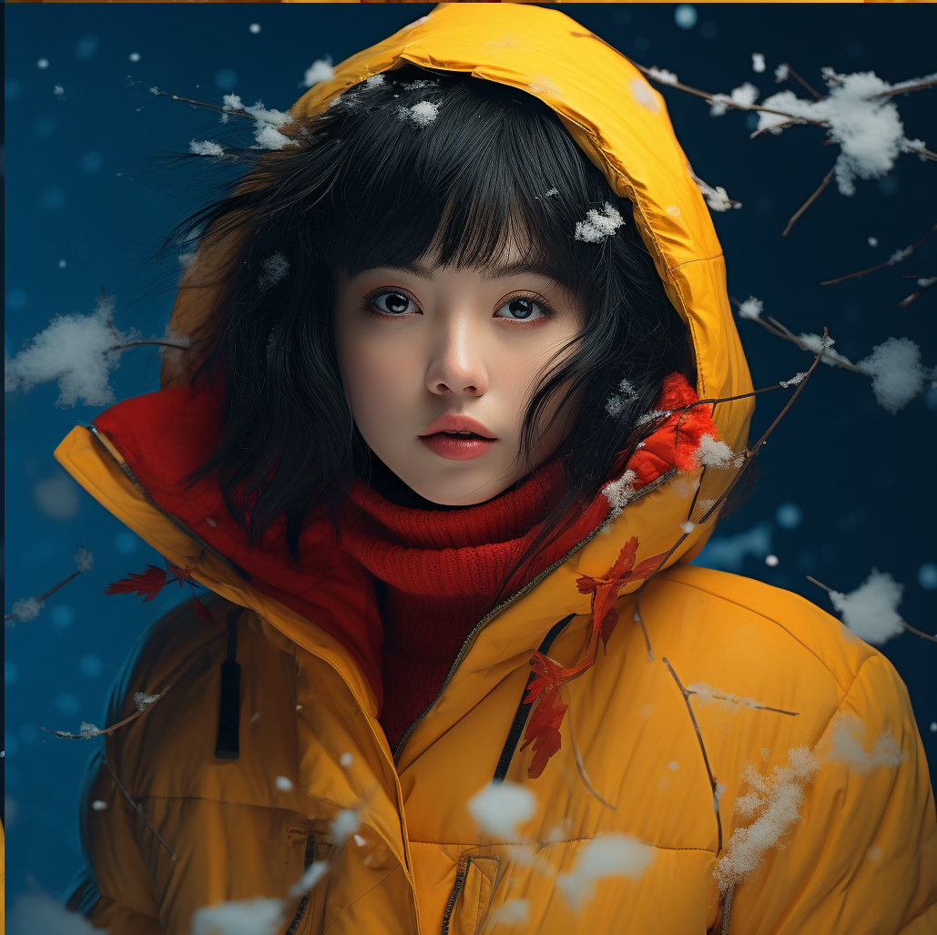 雪景少女