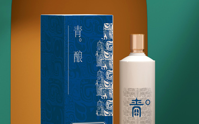 青釀酒品包裝