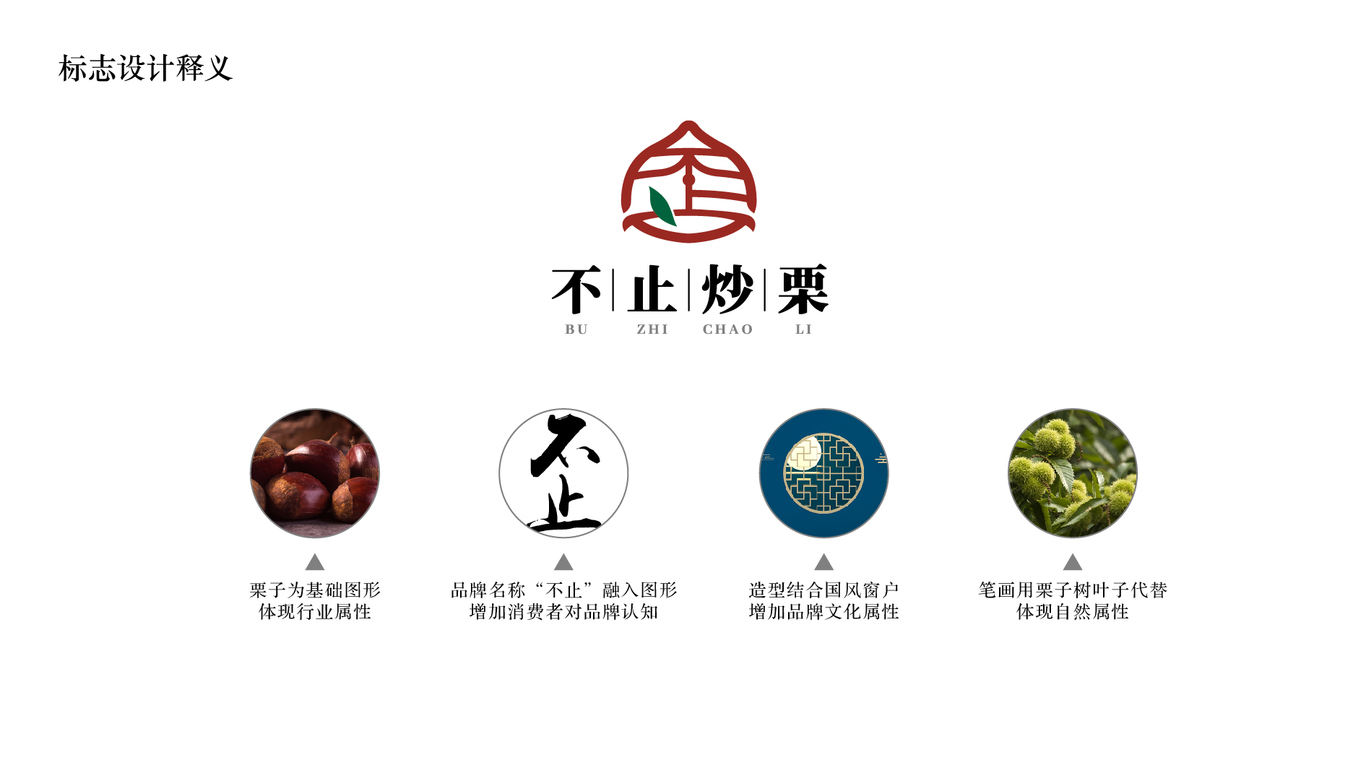 不止炒栗 LOGO设计图1