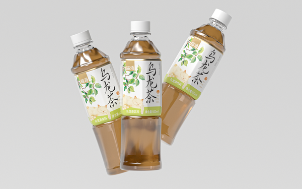 貓語烏龍茶飲料包裝設計