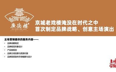 广德楼品牌战略咨询、宣传册策划...