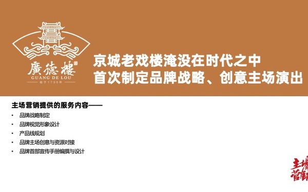 广德楼品牌战略咨询、宣传册策划与设计