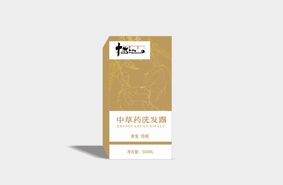 中藥洗發(fā)水包裝圖1