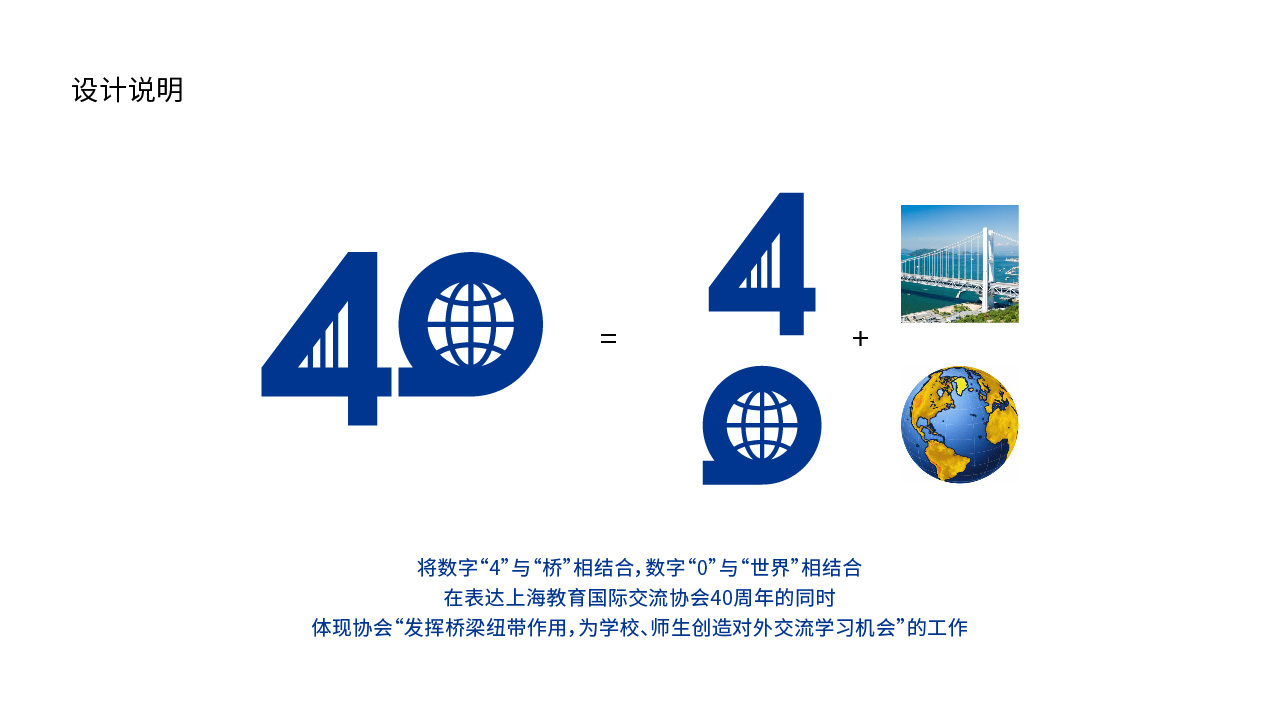 上海教育国际交流协会40周年logo设计图5