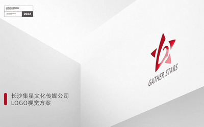 長(zhǎng)沙集星文化傳媒公司logo視覺(jué)方案