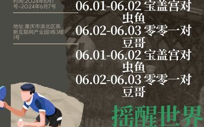 乒乓比賽宣傳海報(bào)