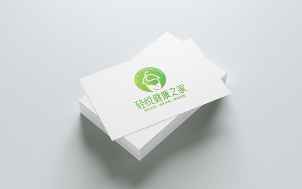 輕悅健康之家奶昔店logo設計