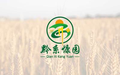 黔系慷园粮油logo设计