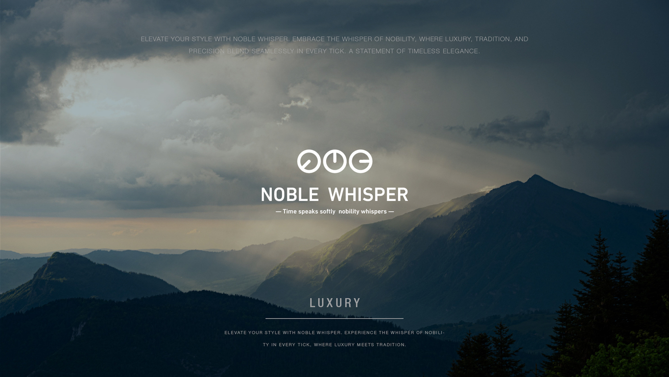 Noble Whisper | 手表LOGO |品牌設計圖0