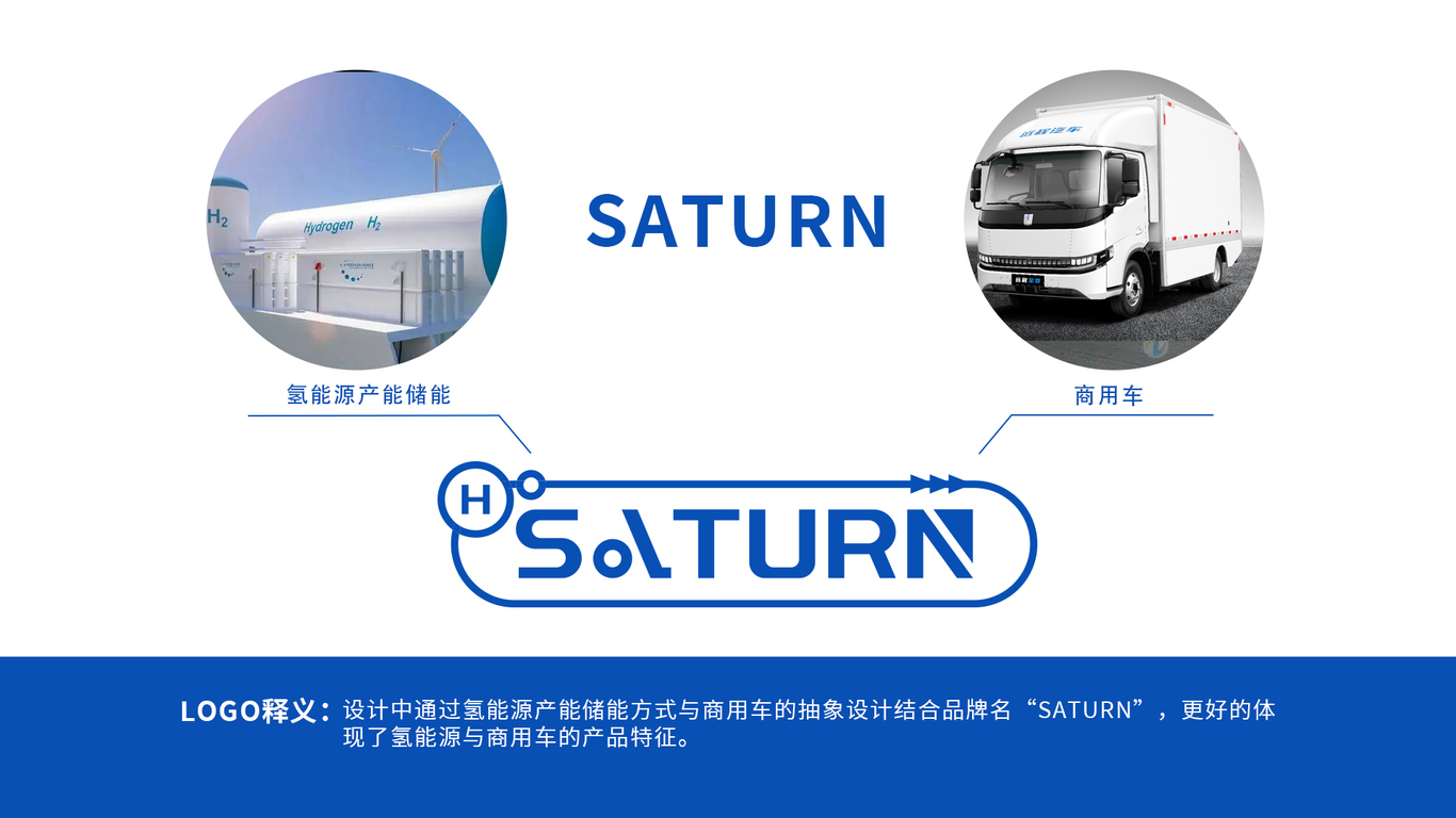 SATURN氫能源商用車(chē)logo設(shè)計(jì)圖1