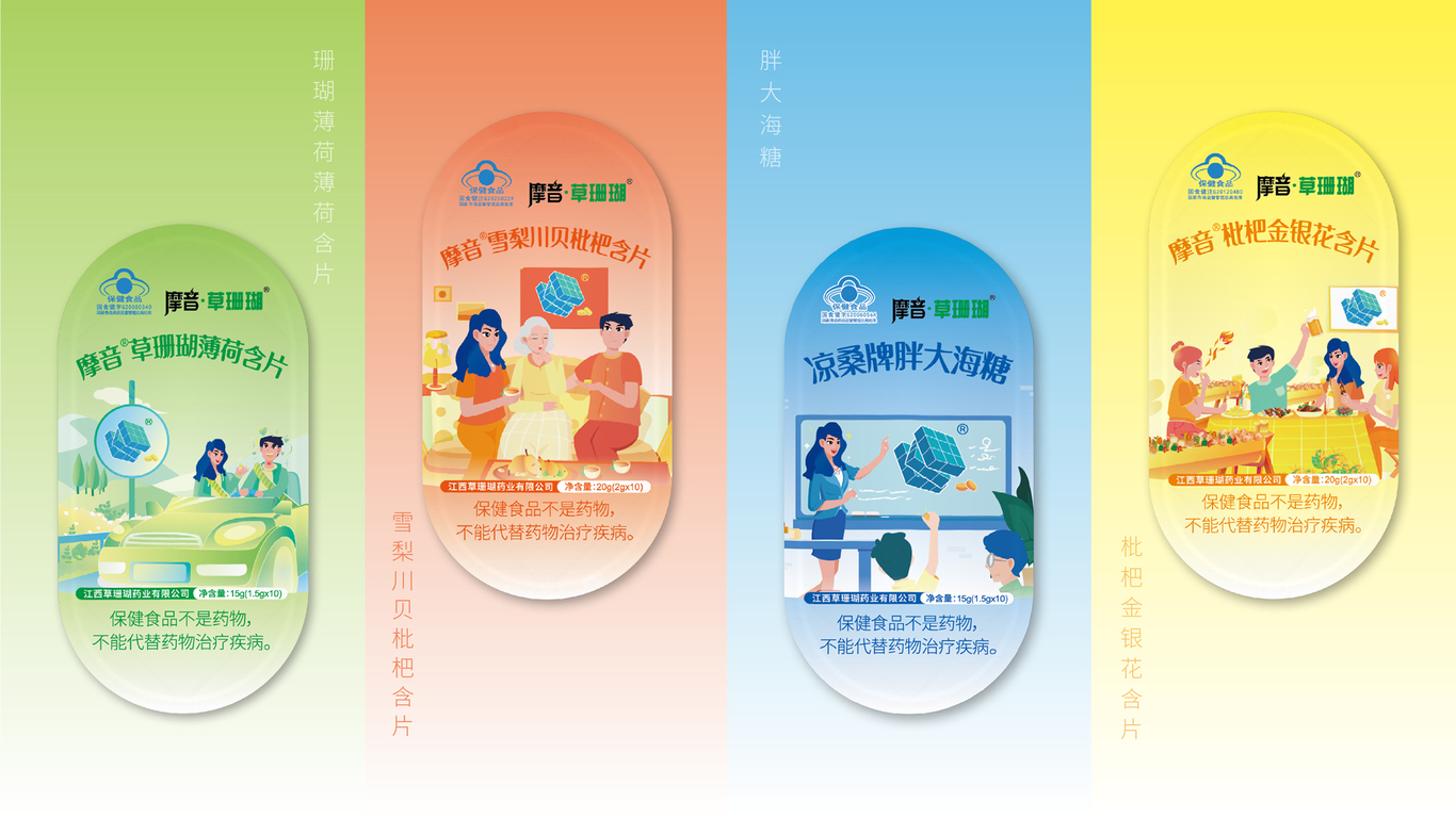 潤喉糖-健康時(shí)尚系列包裝設計圖6