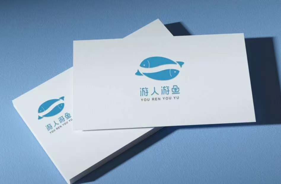 游人游魚LOGO設(shè)計圖0