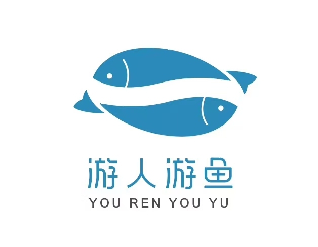 游人游魚LOGO設(shè)計圖1