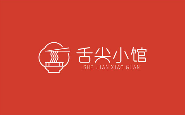 舌尖小館logo設計