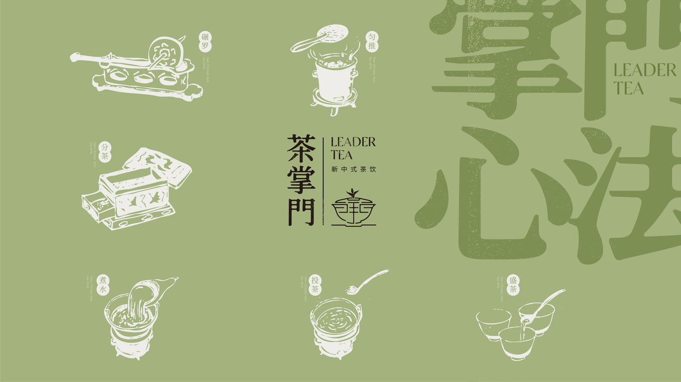 茶掌门茶饮品牌logo图8