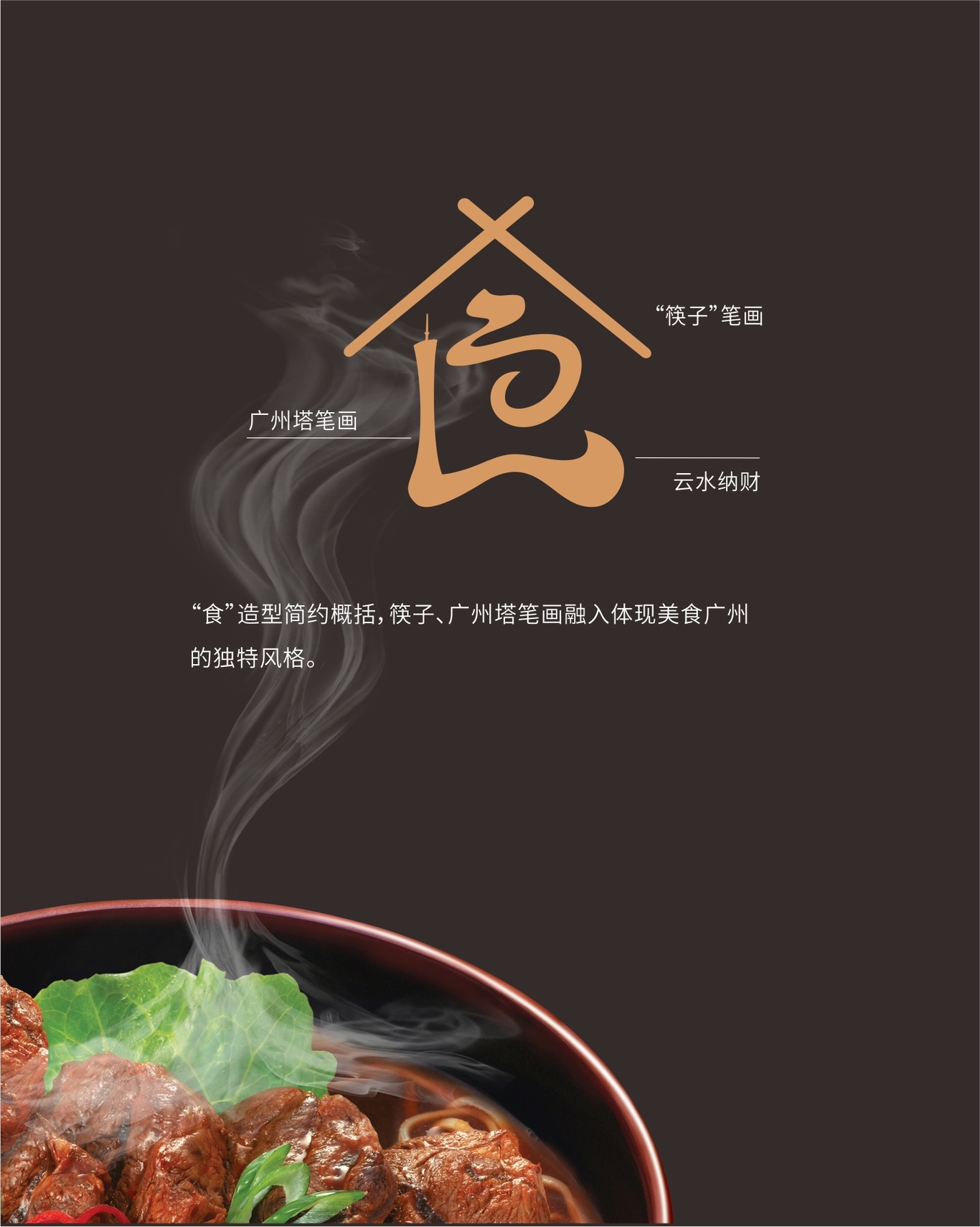  食在美味广州餐饮品牌logo设计图0