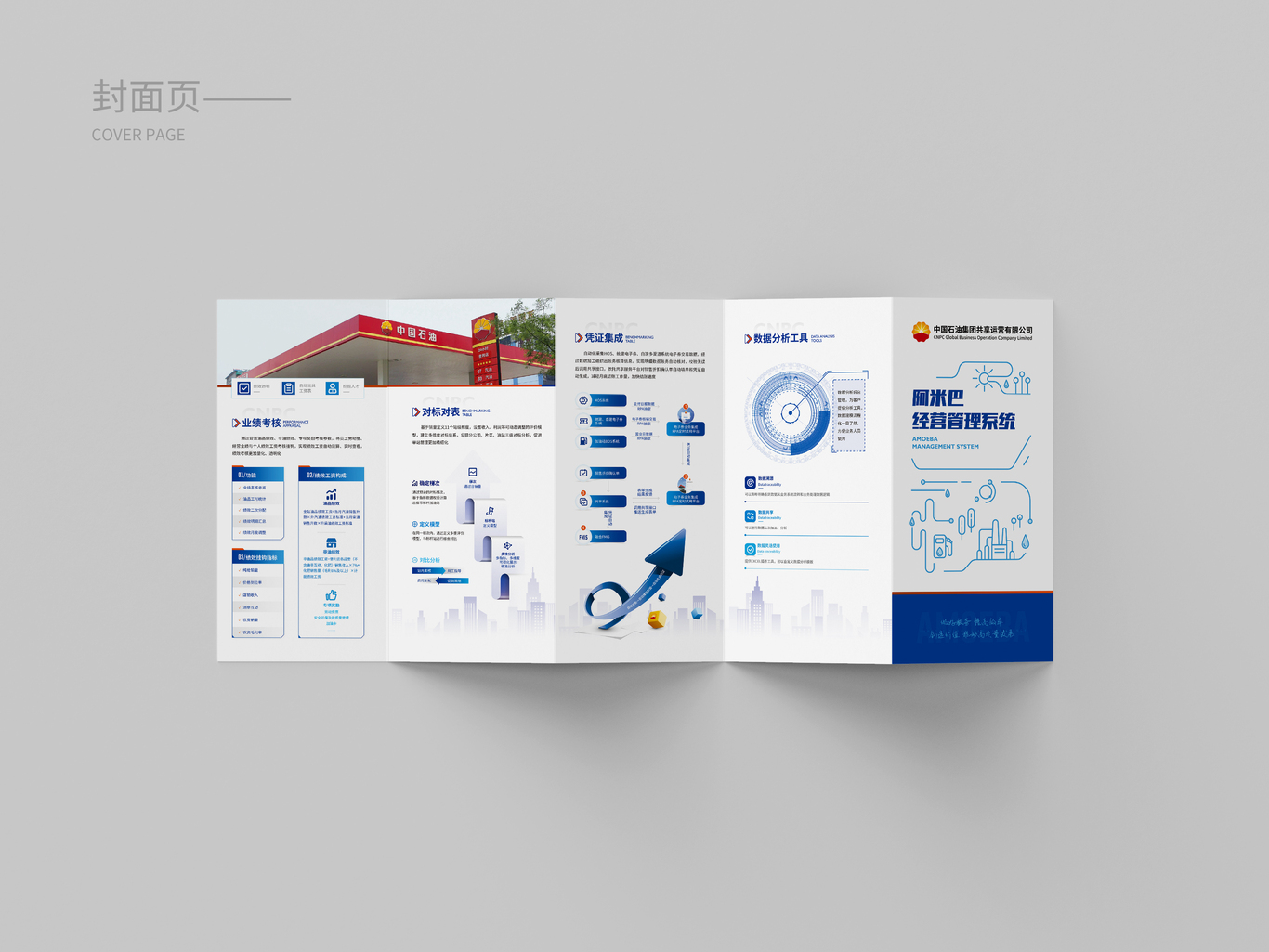 中国石油--五折页设计图0