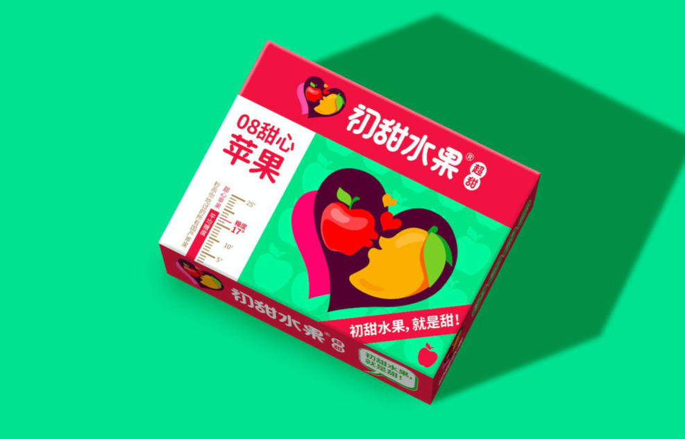 初甜水果品牌标志设计图6