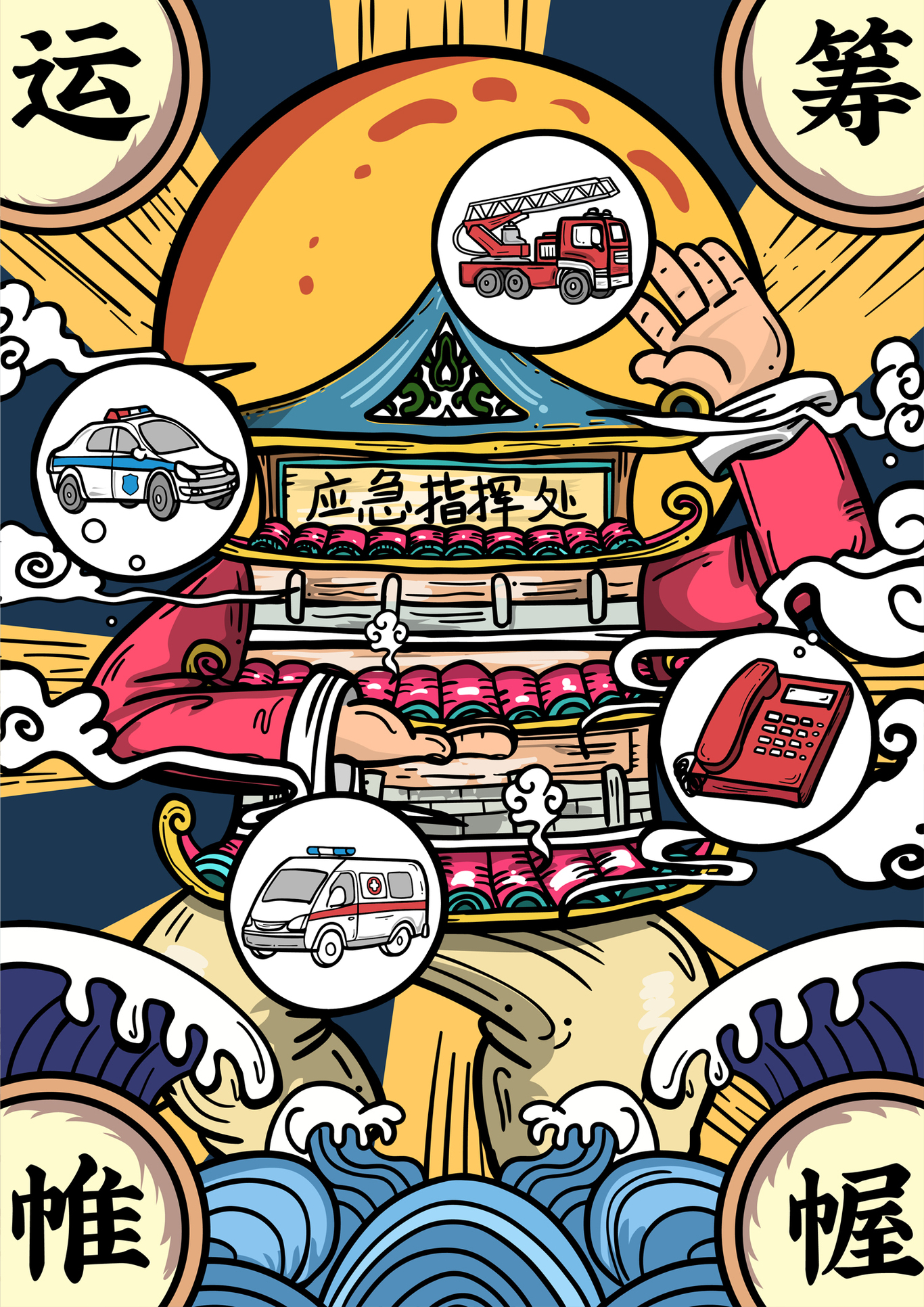 北京應急管理局公眾號插畫圖1