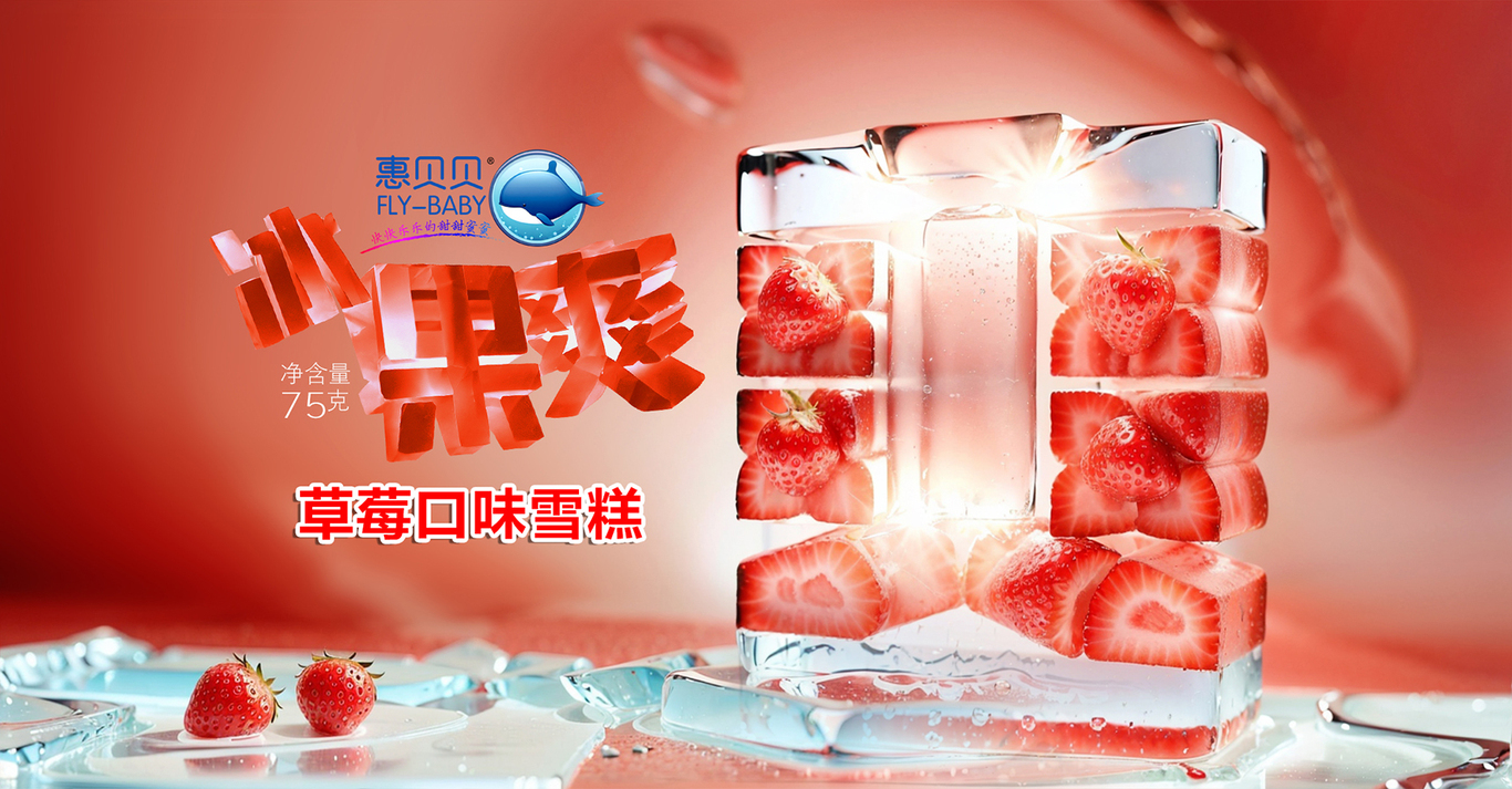 惠贝贝品牌冰果爽果味雪糕系列包装设计图1