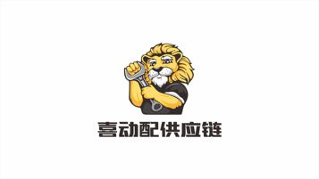 卡通手绘狮子 LOGO设计