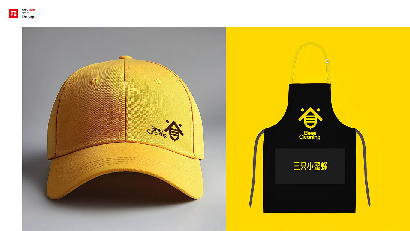 三只小蜜蜂logo/家政服务图5