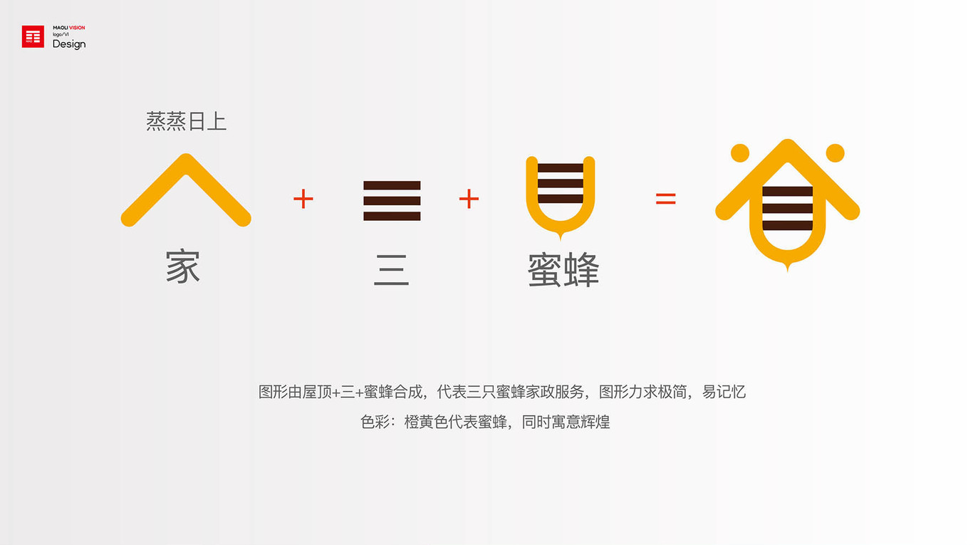 三只小蜜蜂logo/家政服务图1