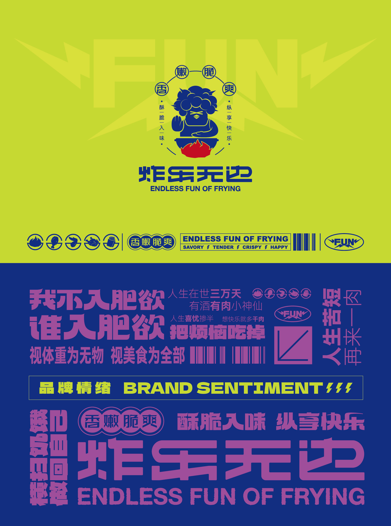 炸樂(lè )無(wú)邊炸雞餐飲品牌IP全案設計圖0