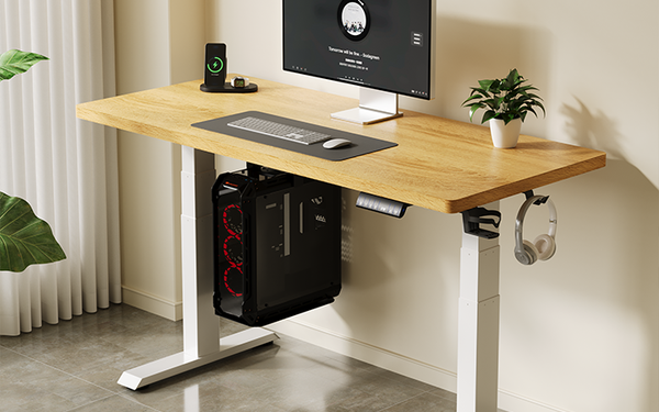 家具家装空间升降桌渲染图办公空间办公桌电商