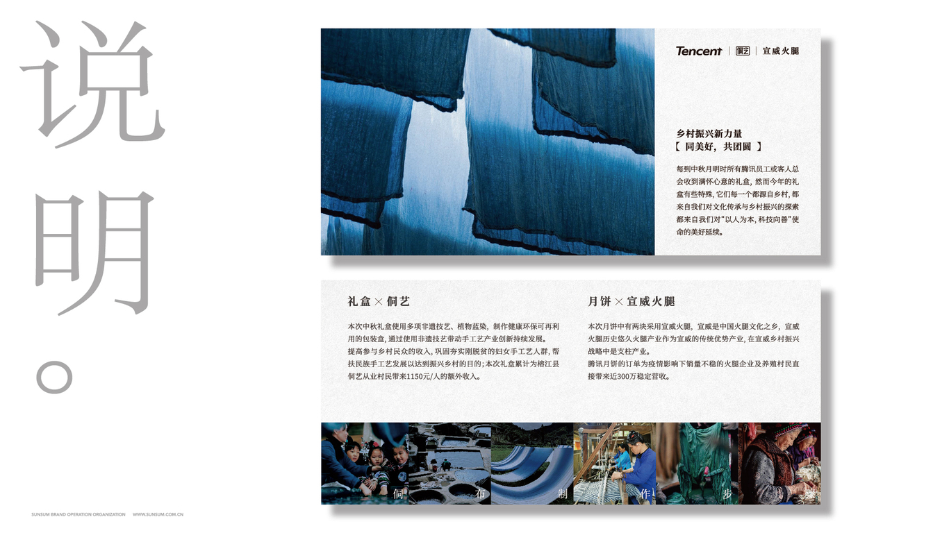 《同美好 共團圓》騰訊中秋榕江縣藍染禮盒（鄉村振興 精準扶貧+非遺侗布）圖17