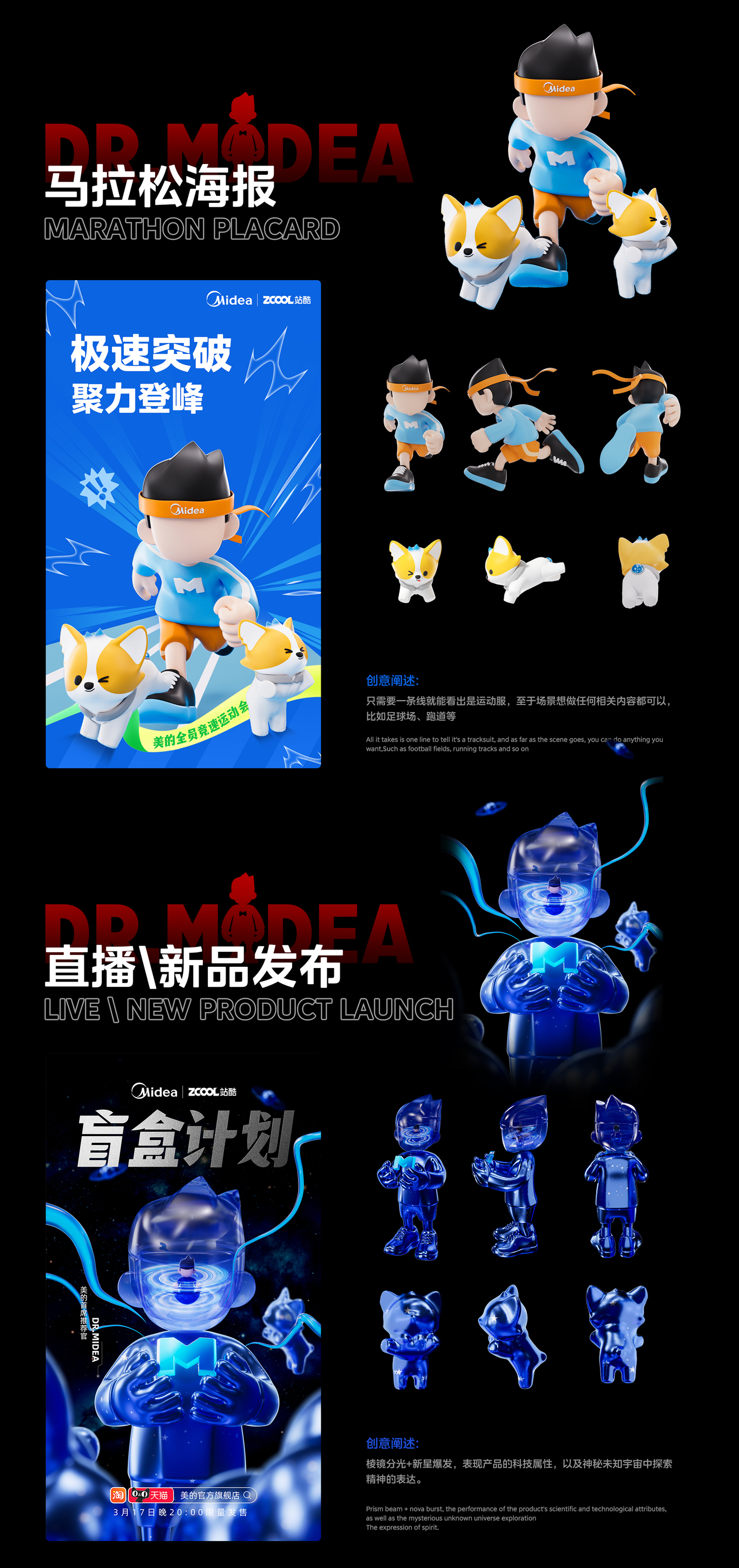 美的电器品牌吉祥物设计图1