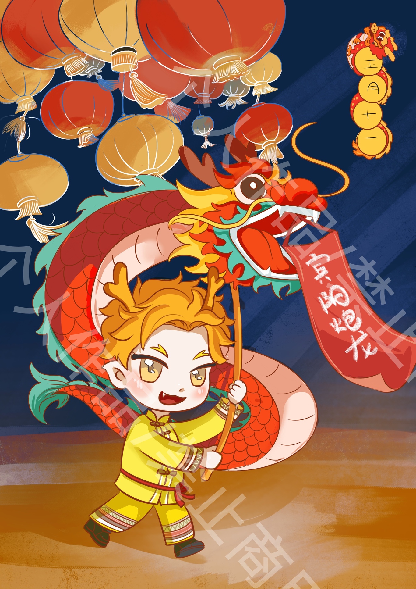 宾阳炮龙ip人物设计图0