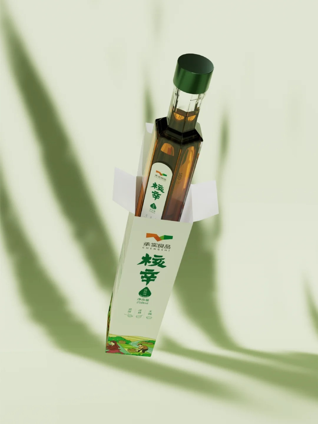 核桃油包裝設計圖1