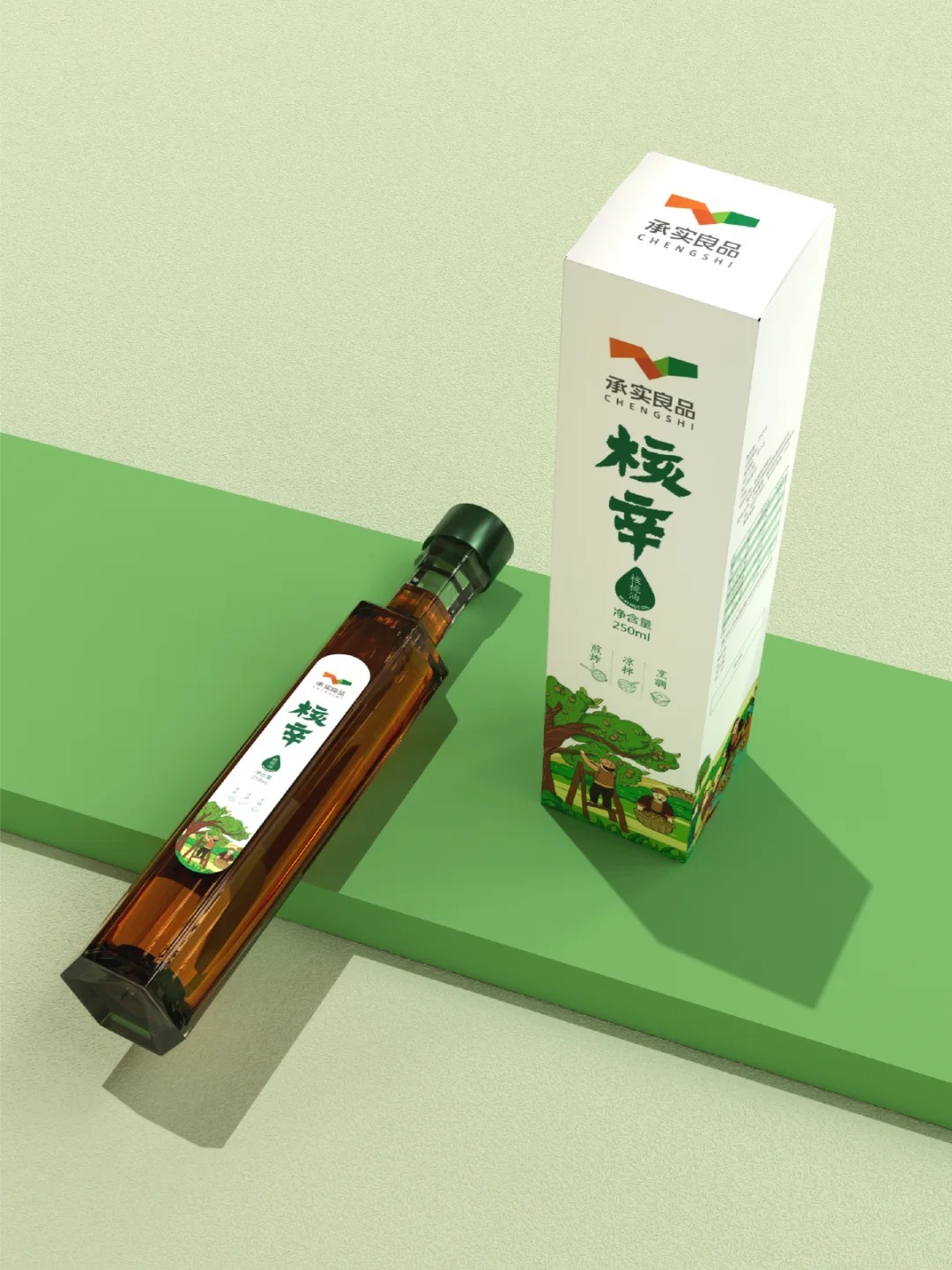 核桃油包裝設計圖3