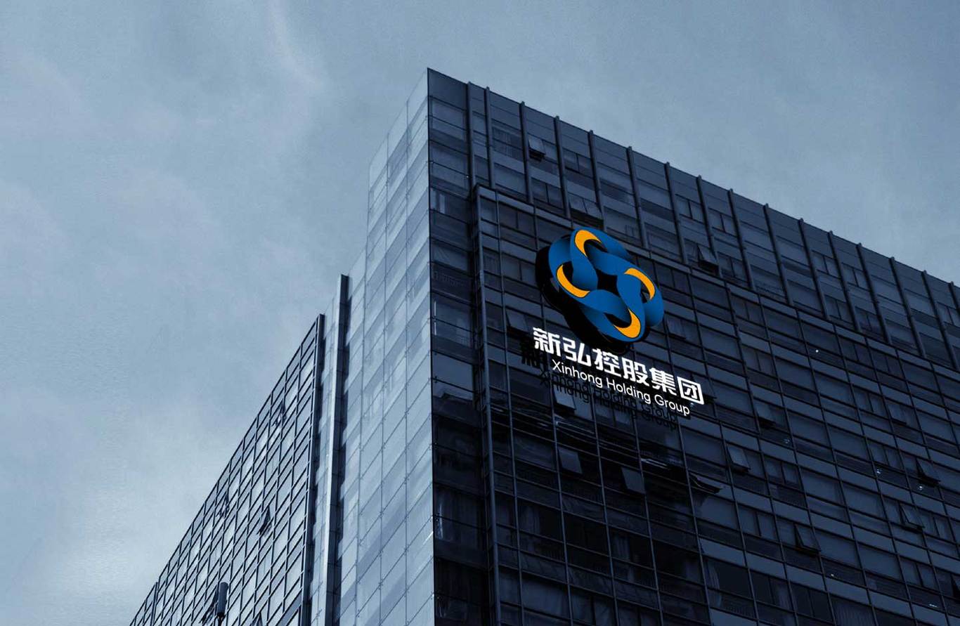 新弘控股集团LOGO设计图4