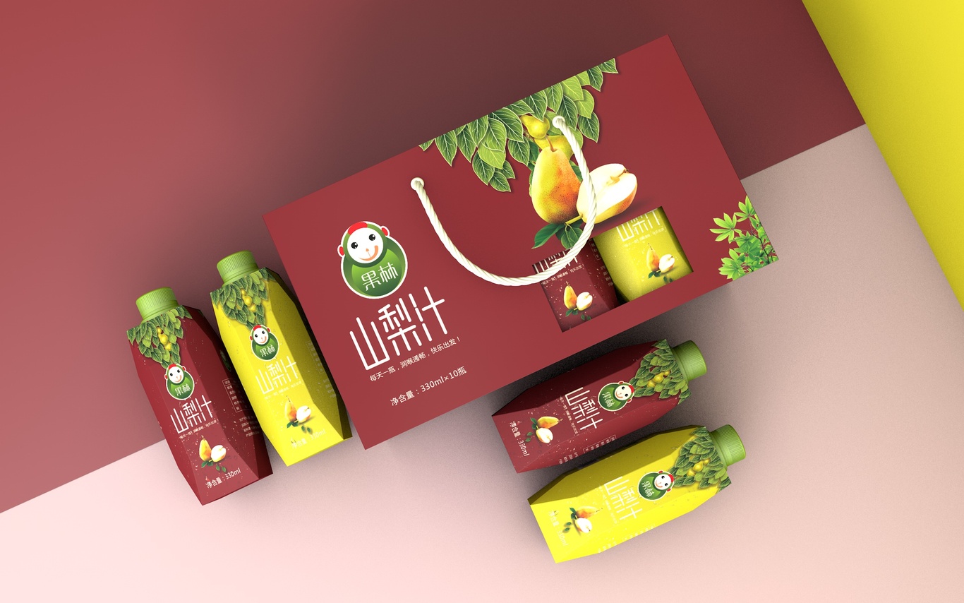 果林山梨汁品牌包装设计图9