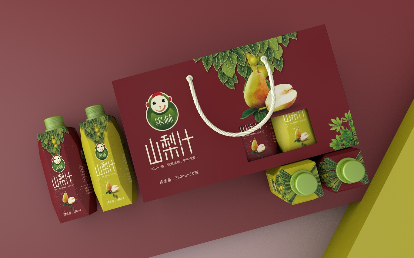 果林山梨汁品牌包装设计图10