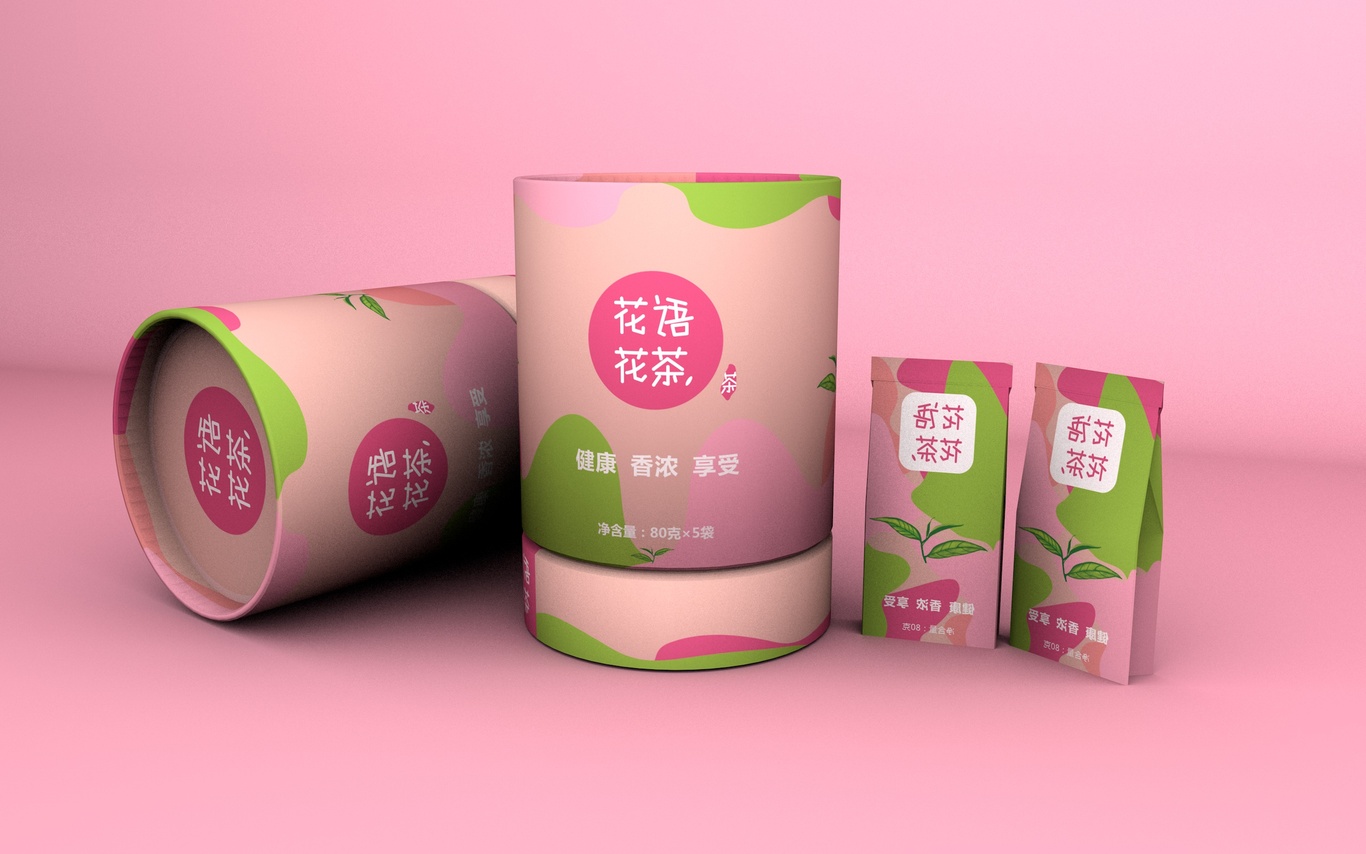 花语花茶品牌LOGO设计图1