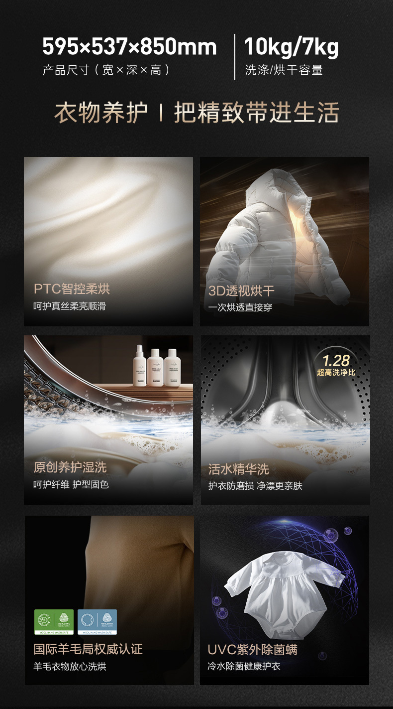 卡薩帝洗烘一體機詳情設計圖1