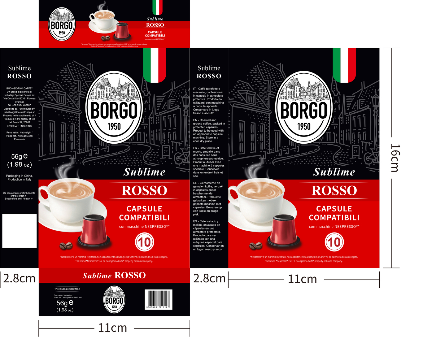 Borgo咖啡胶囊包装设计图1