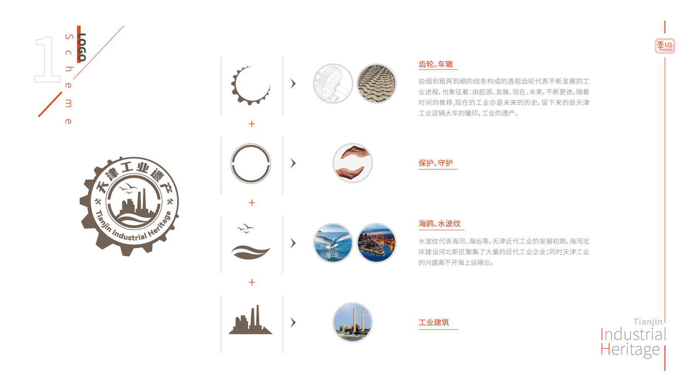 天津工业遗产-logo设计图2