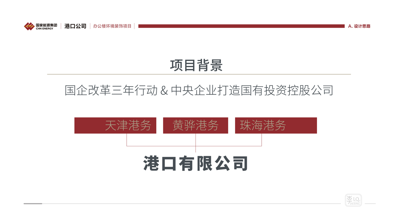 国能集团港口公司-办公楼文化环境装饰设计(一层大厅)图1