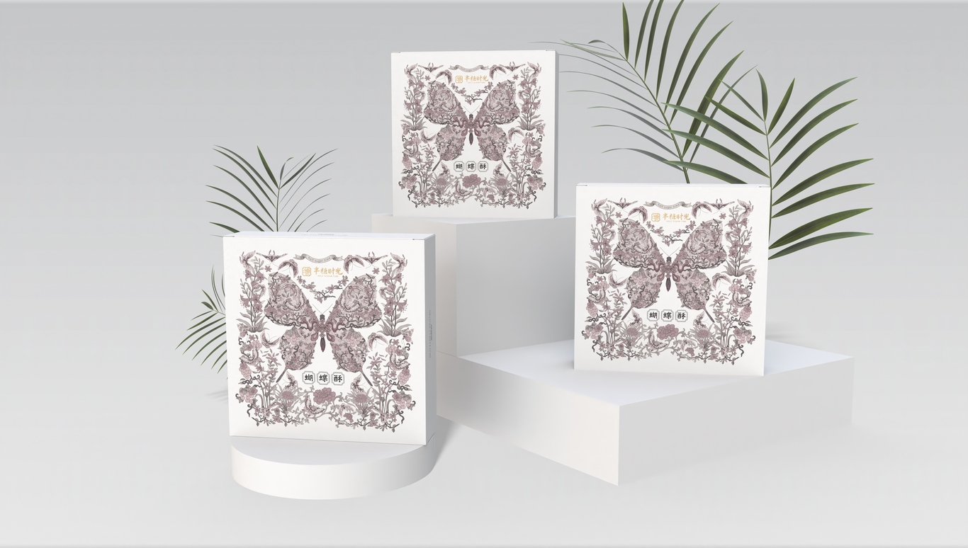 蝴蝶酥包装设计图1