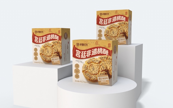 半糖時光 宮廷非遺桃酥盒子包裝設計