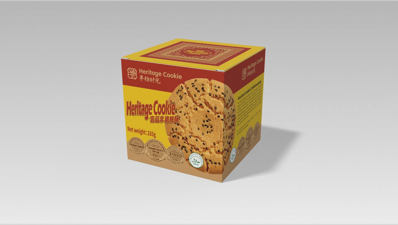 宫廷非遗桃酥出口马来西亚包装图13