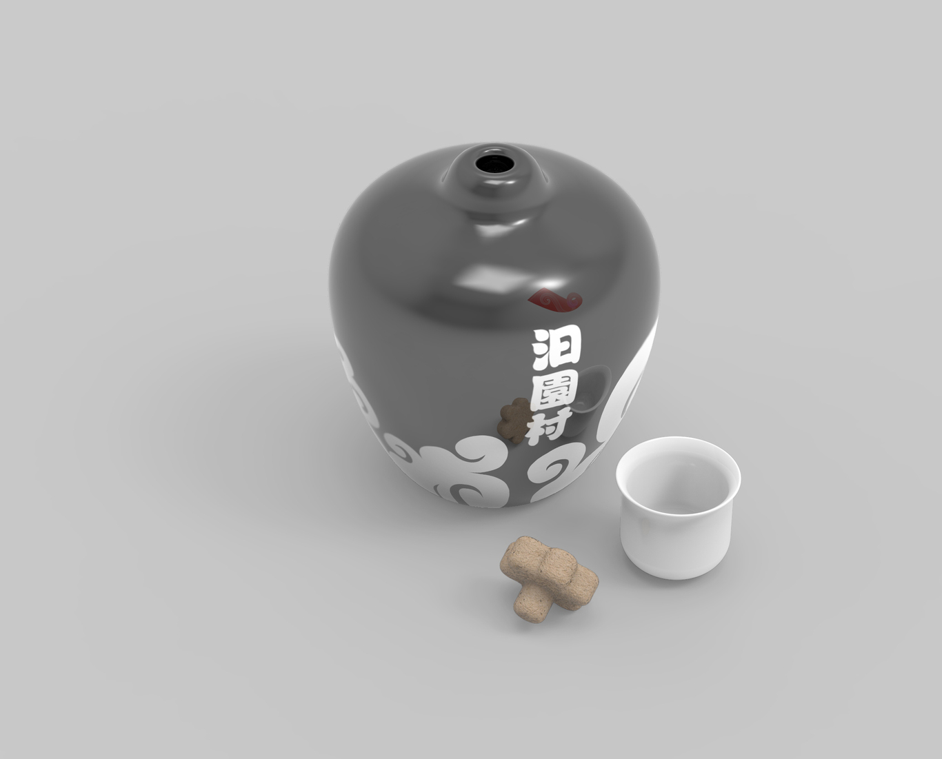 “一壇一杯” 酒瓶包裝設計圖4