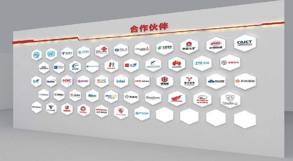 北京信通傳媒文化墻設計與施工落地圖4