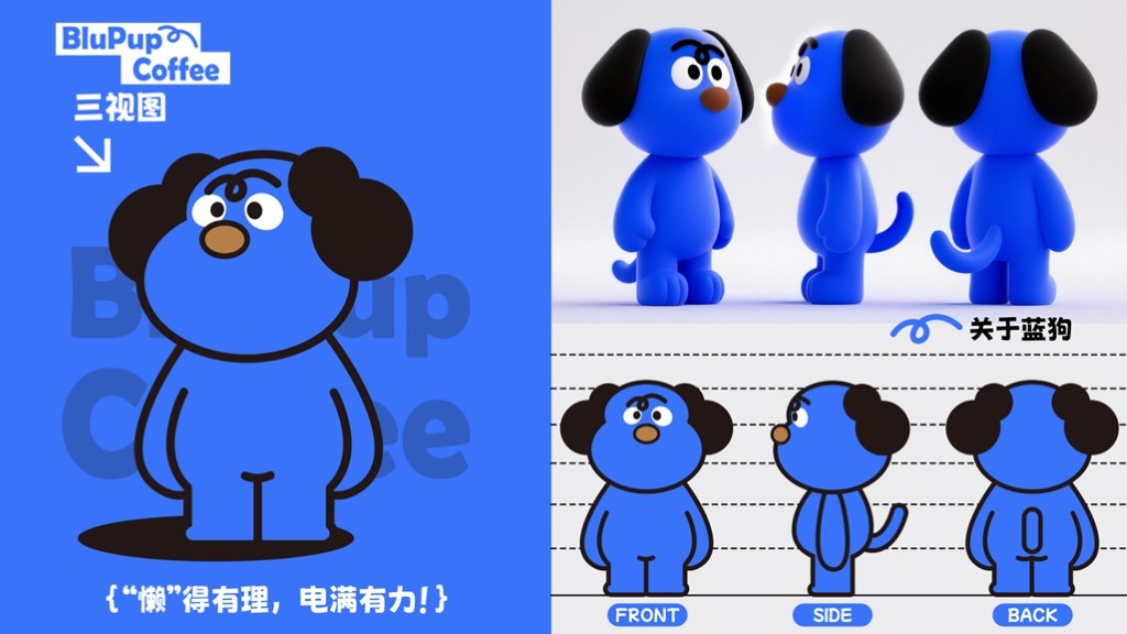 蓝狗咖啡品牌IP设计图2