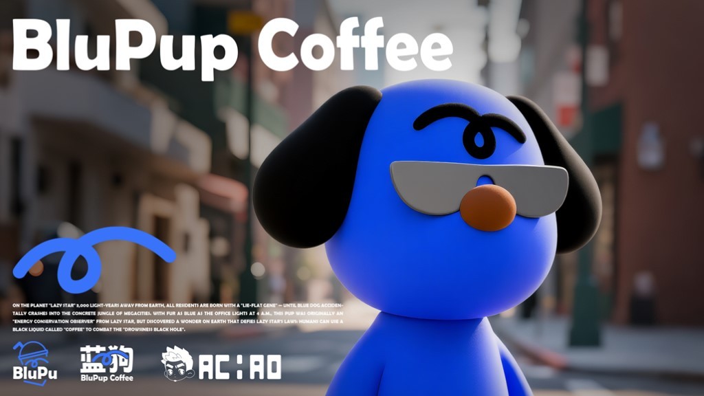 蓝狗咖啡品牌IP设计图0